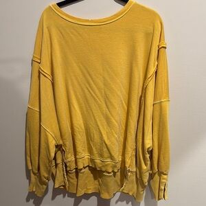 We The Free Oversized Yellow Camden Sweatshirt